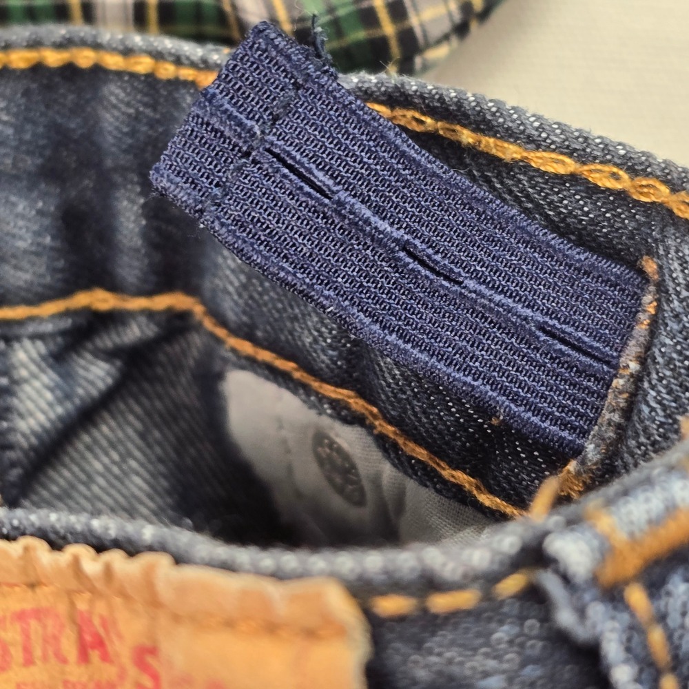 Boys OshKosh Plaid Shirt and Levis 514 Straight Jeans Set Green Blue Size 4T‎ - Picture 7 of 16